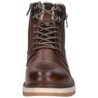 Tom Tailor Schnürstiefelette in braun