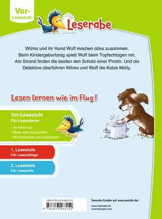 Leserabe - Vor-Lesestufe: Wilma und ihr Hund Wuff