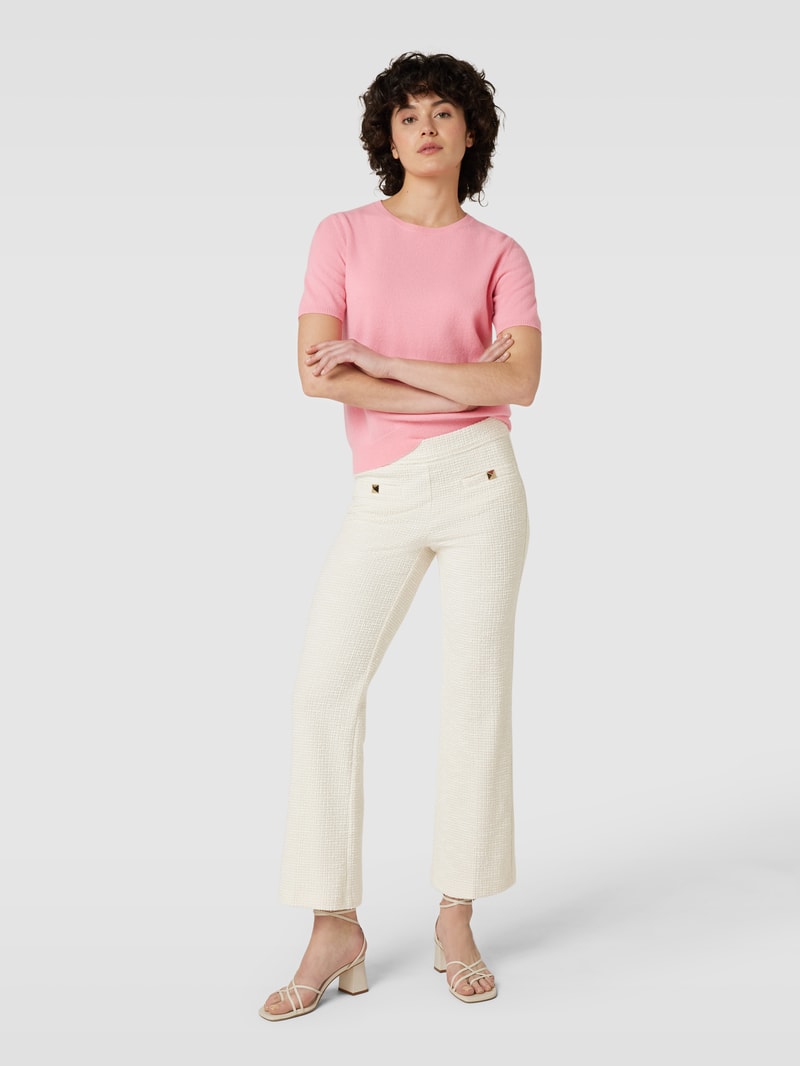 Stoffhose mit Bügelfalten Modell 'FAITH' in offwhite