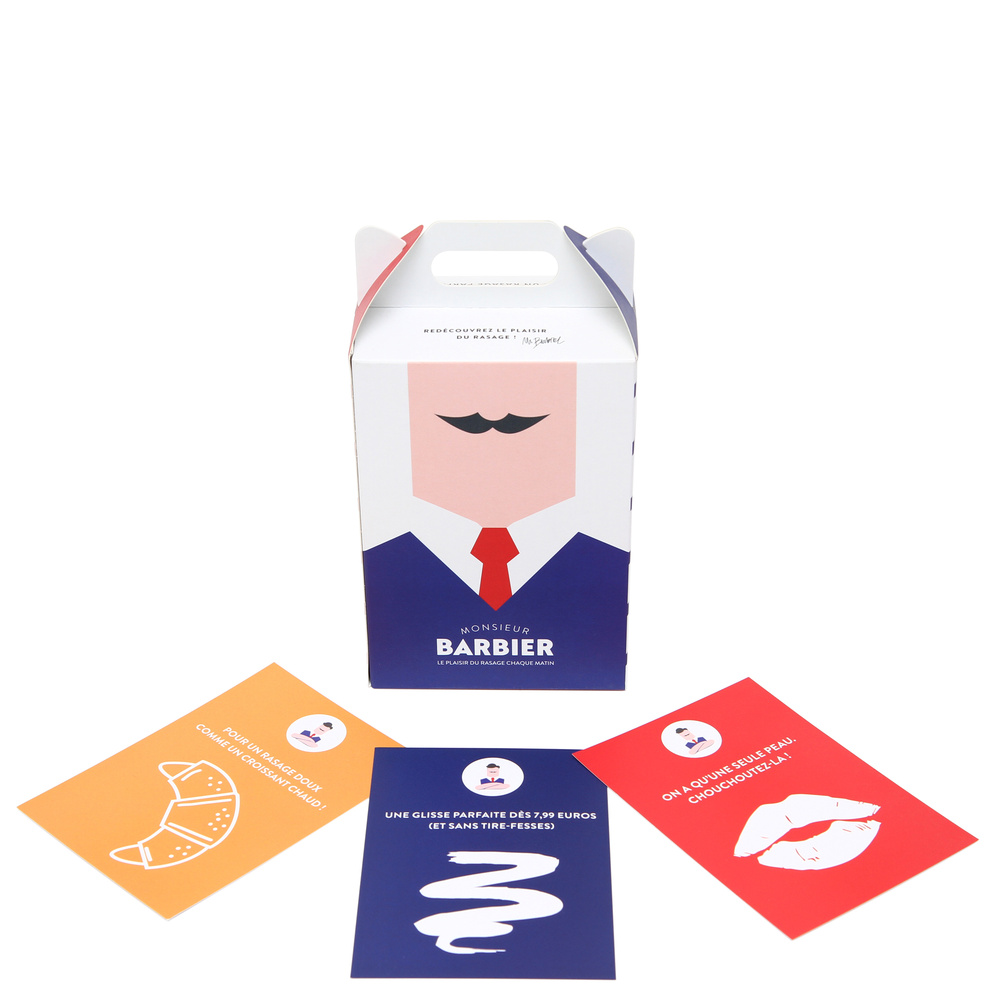 Monsieur Barbier Coffret Rituel Barbier pour Homme Coffret Cadeau de Rasage pour Hommes