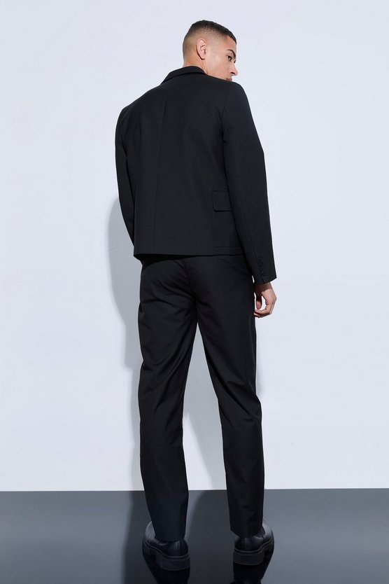 Kurzer kastiger Blazer mit Cargo-Taschen
