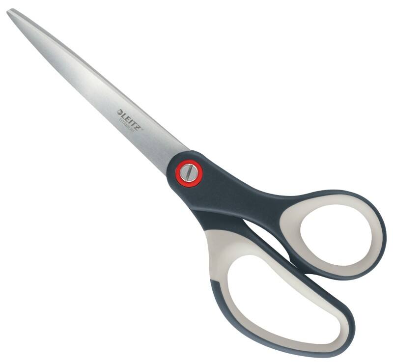 Leitz Cosy Titan Qualitätsschere 5332 Rostfreier Stahl Grau 205 mm