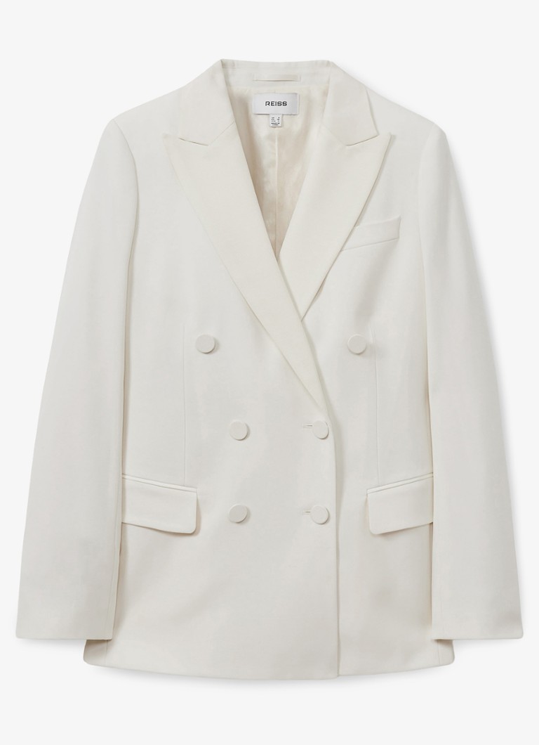 Blazer Reiss Leanna de abotoamento duplo em mistura de lã