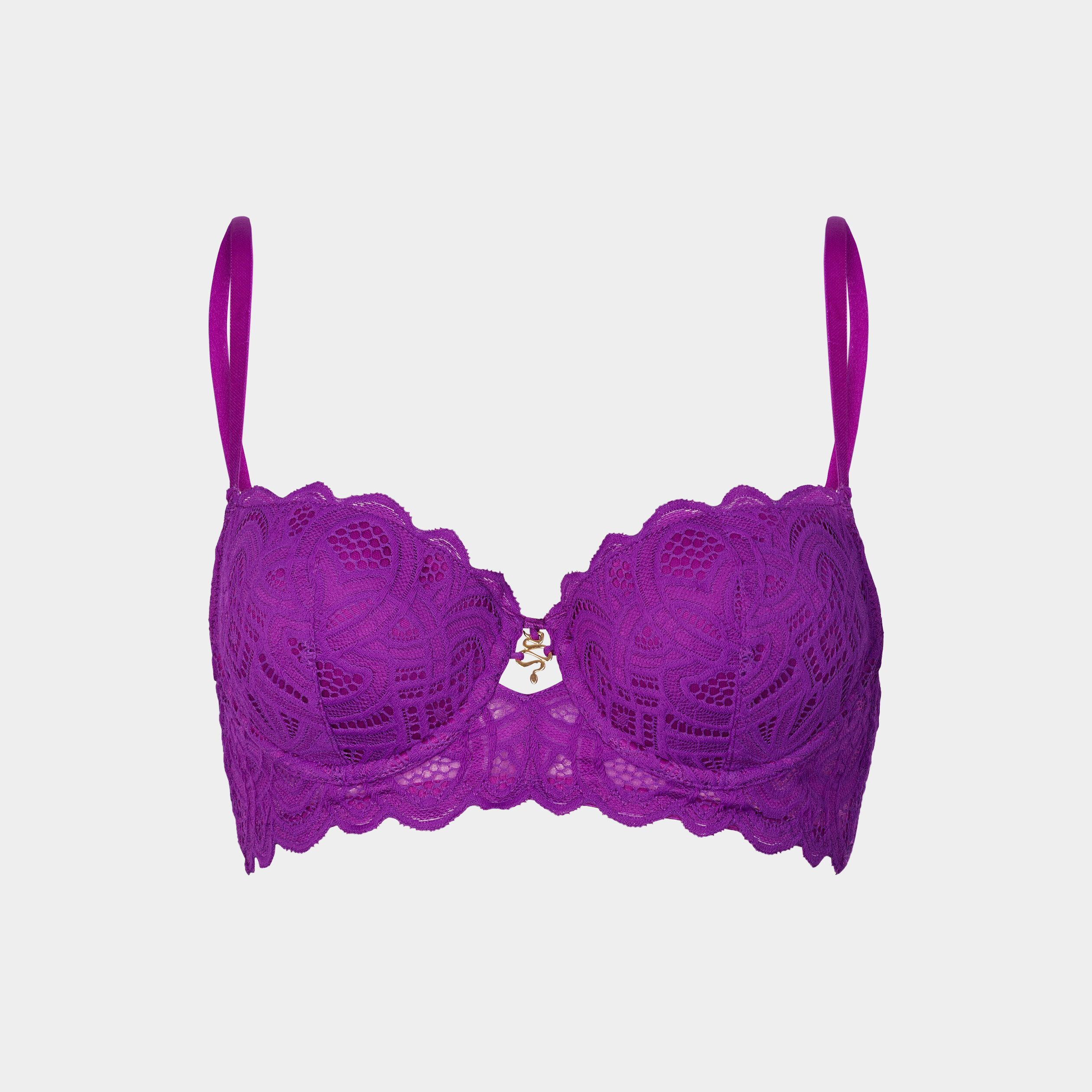 Soutien-gorge corbeille dentelle padded violet femme | La Halle