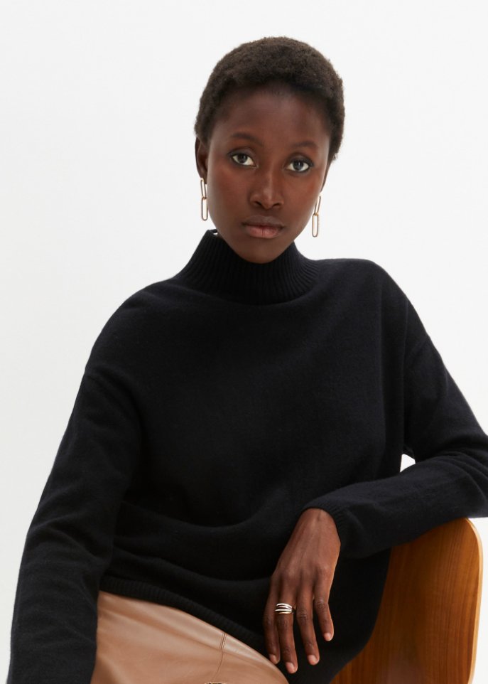 Oversize-Wollpullover mit Good Cashmere Standard®-Anteil