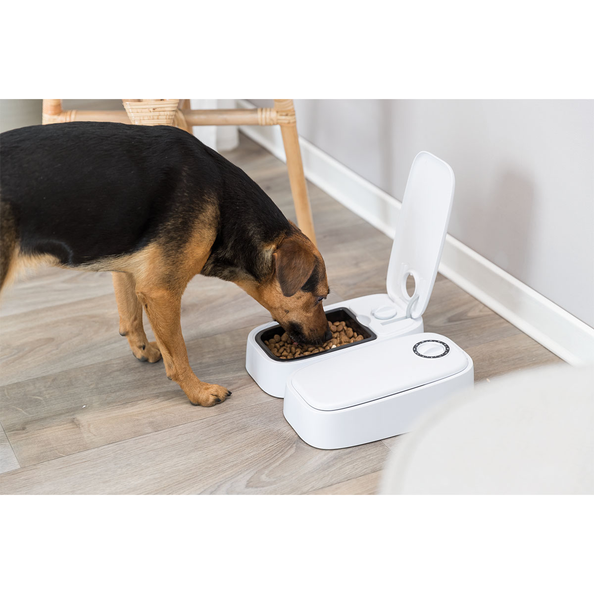 Trixie Futterautomat TX2, 2×300 ml/ 27×7×24cm weiß bei ZooRoyal