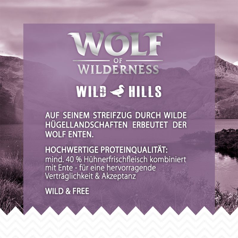 Probierpaket Wolf of Wilderness 100 g - getreidefrei