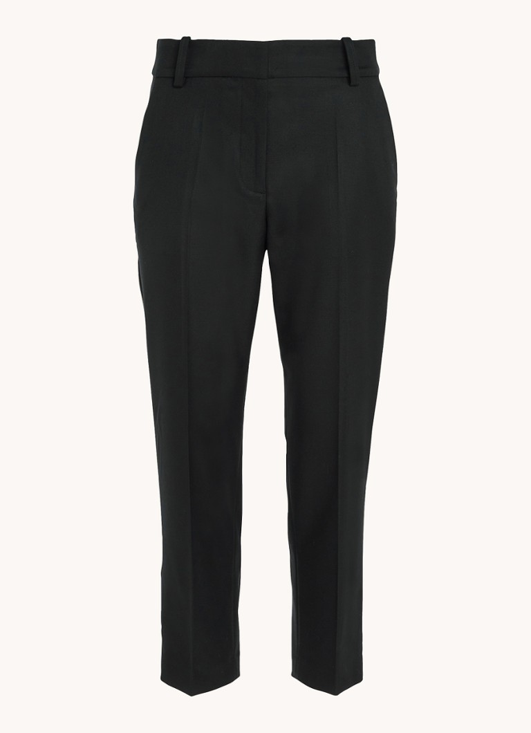 Pantaloni chino Tommy Hilfiger cu talie înaltă, buzunare laterale, croială ajustată