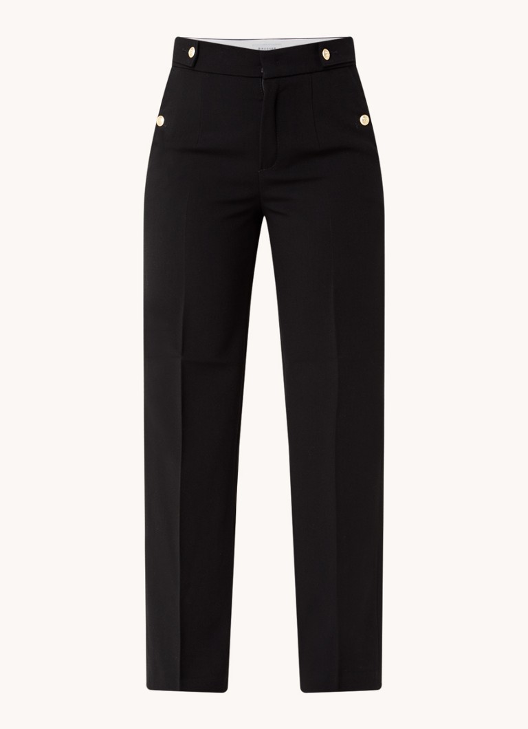 Rosner Mara high waist straight fit trousers with side pockets