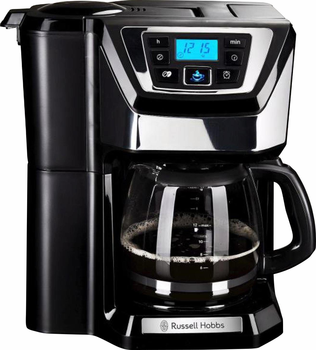 RUSSELL HOBBS Kaffeemaschine mit Mahlwerk Victory Grind & Brew 22000-56, 1,5l Kaffeekanne, Permanentfilter, Digital