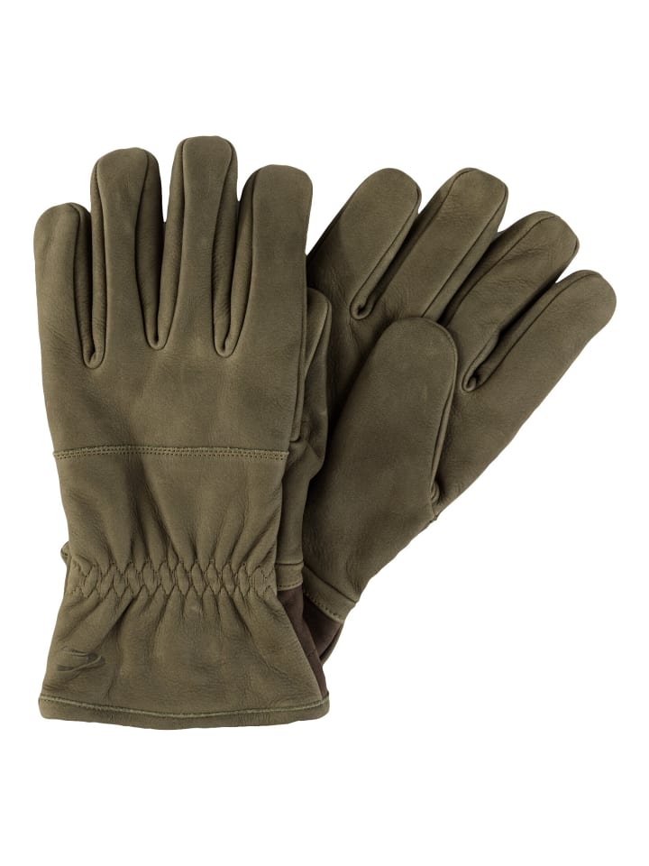 Camel Active Lederhandschuhe in Khaki günstig kaufen