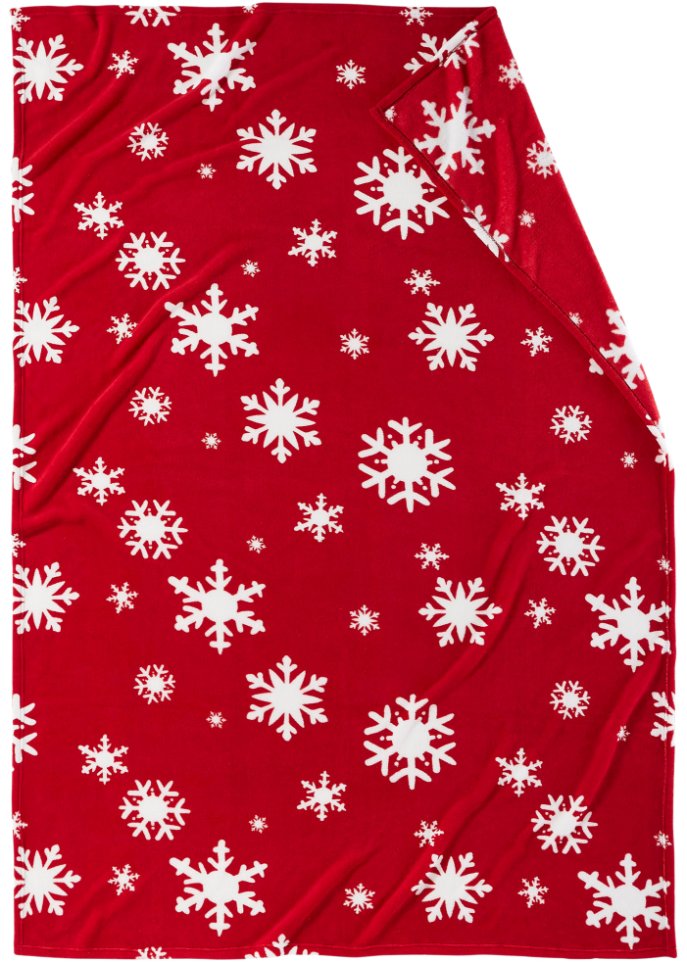 Kuscheldecke mit Schneeflocken