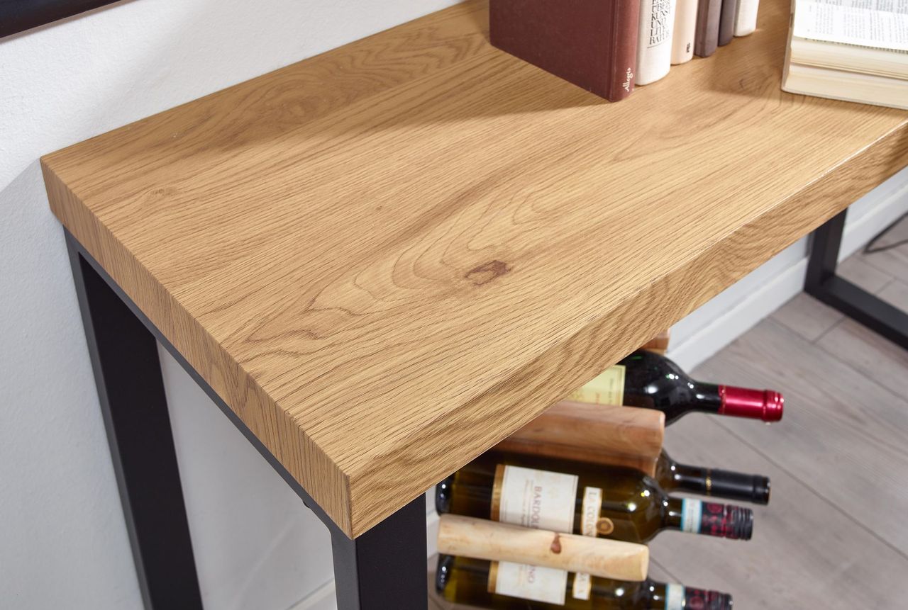 Skyport WOHNLING Konsolentisch 120x39x75,5cm Anrichte Ablagetisch Flurtisch Eiche Tisch