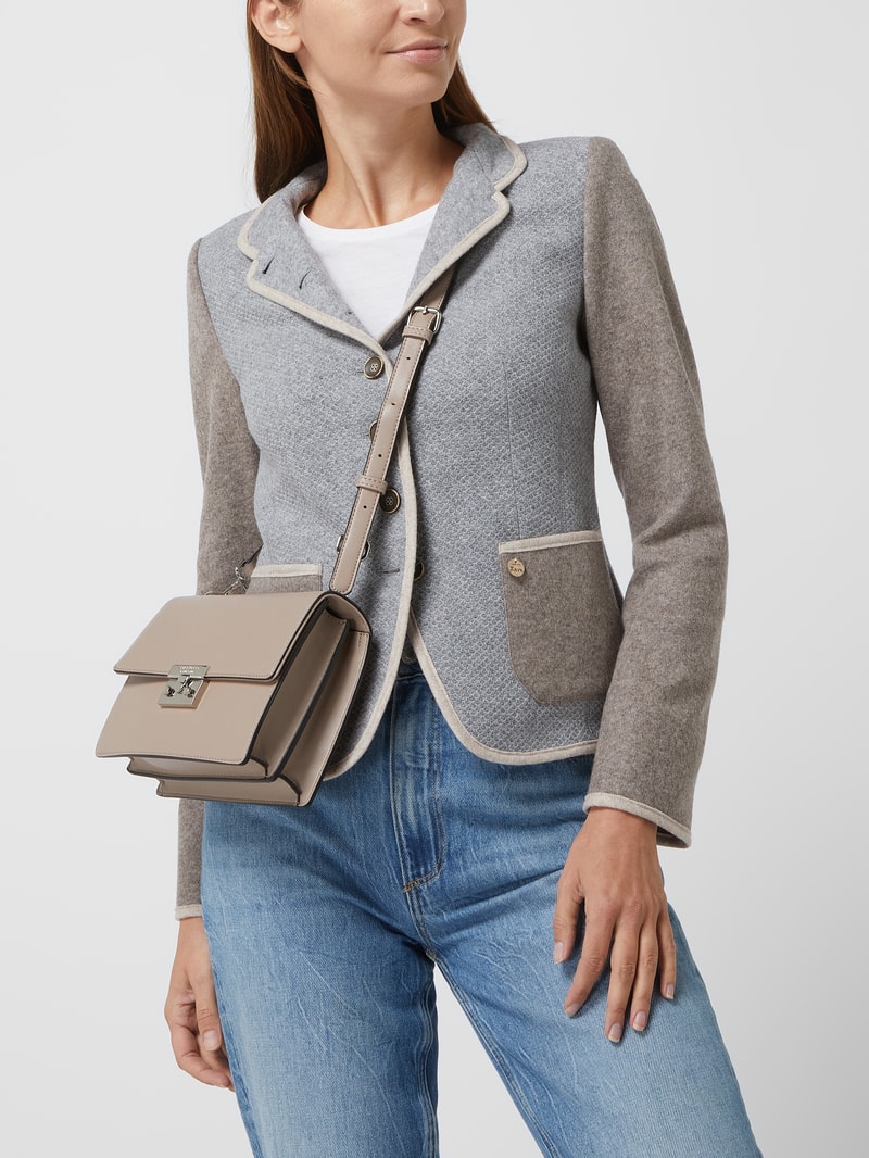 Handtasche in Leder-Optik Modell 'Bente' in ecru
