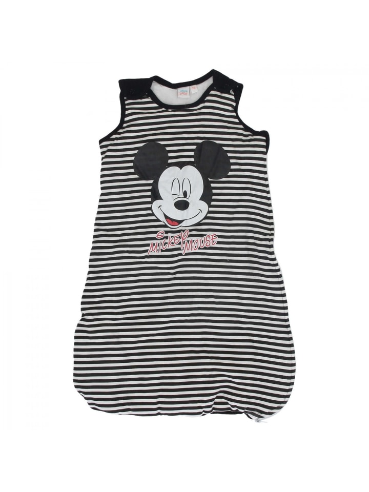 Disney Mickey Mouse Mickey Maus Weicher und atmungsaktiver Baby Schlafsack aus Baumwolle, in Schwarz günstig kaufen onesize