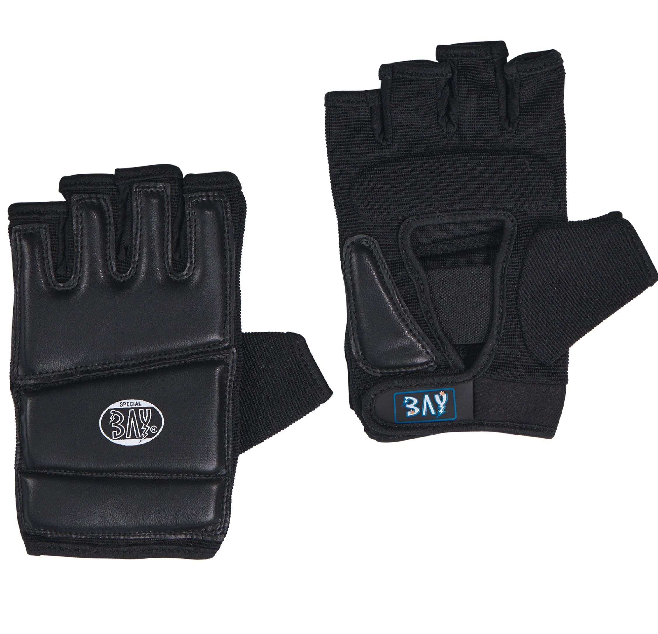 BAY-Sports Sandsackhandschuhe Touch Boxhandschuhe Sandsack Boxsack Handschutz schwarz, XXS - XXL Erwachsene und Kinder