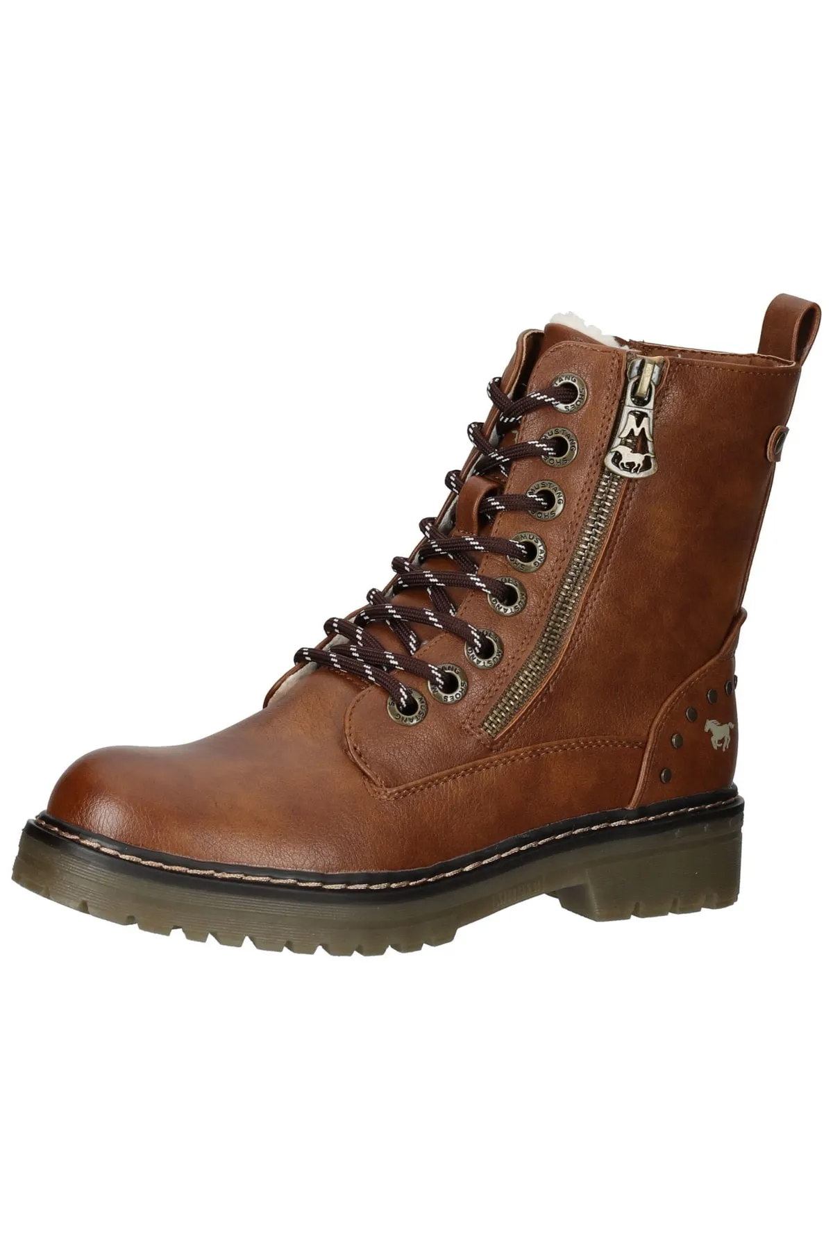 Mustang  Stiefelette - Braun - Blockabsatz