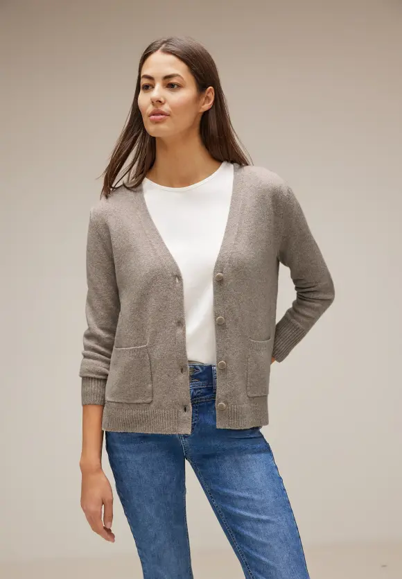 Street One Cardigan mit V-Ausschnitt