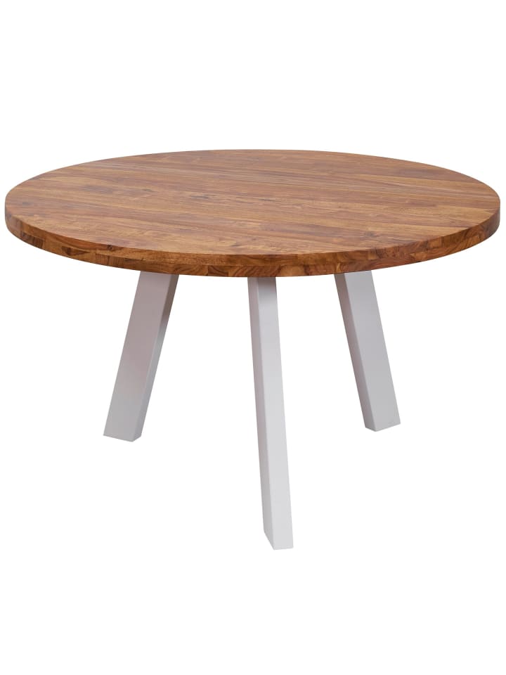 KADIMA DESIGN Esszimmertisch rund 130 cm Massiv Esstisch, Runder Holztisch günstig kaufen onesize