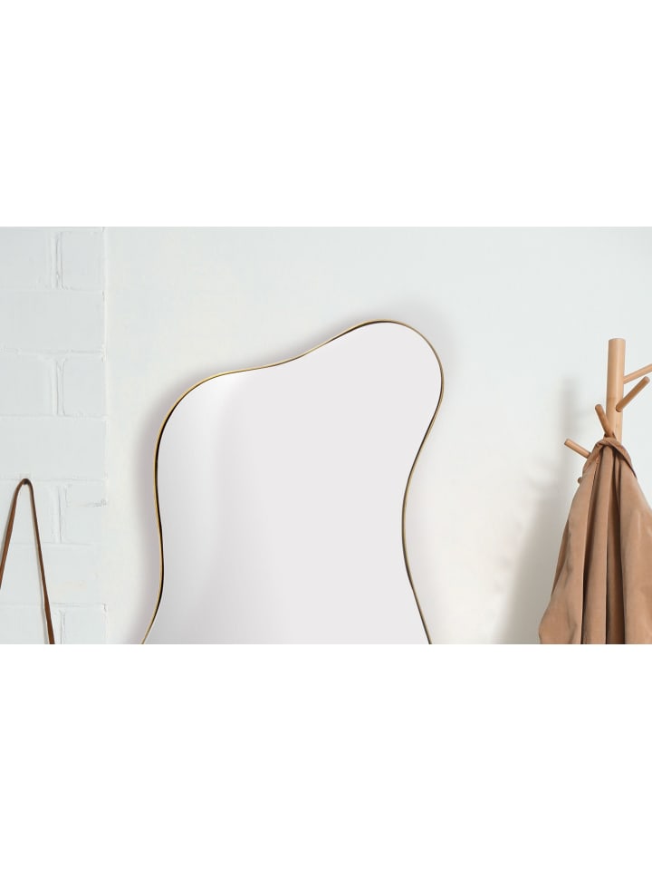 KADIMA DESIGN Wandspiegel Asymmetrisch 60x100 cm Metall Design Hängespiegel , günstig kaufen onesize