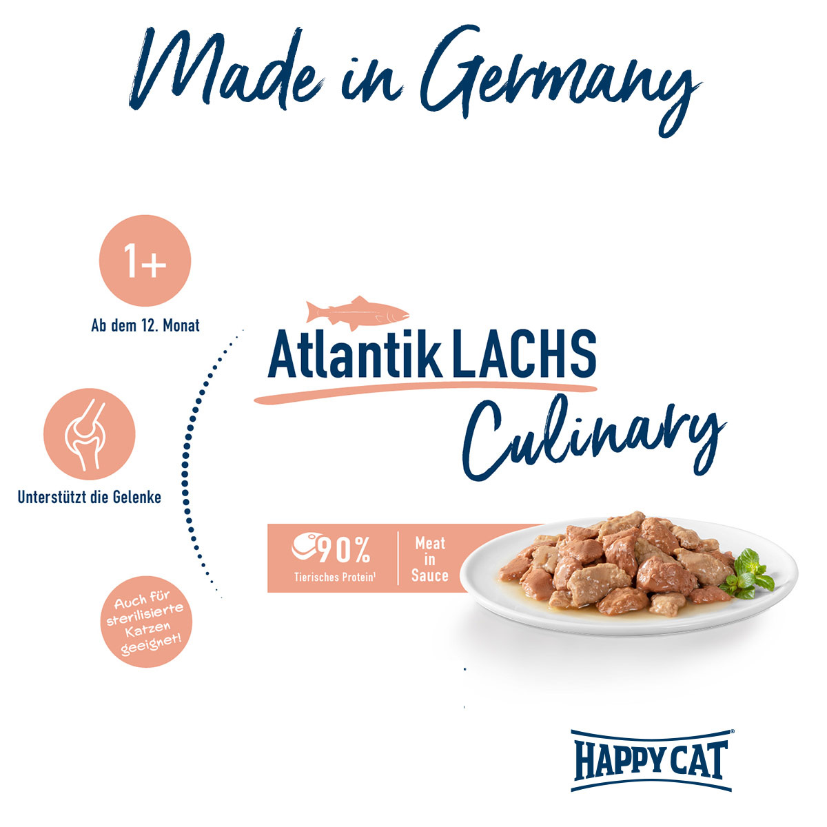 Happy Cat Meat in Sauce Atlantik Lachs kaufen bei ZooRoyal