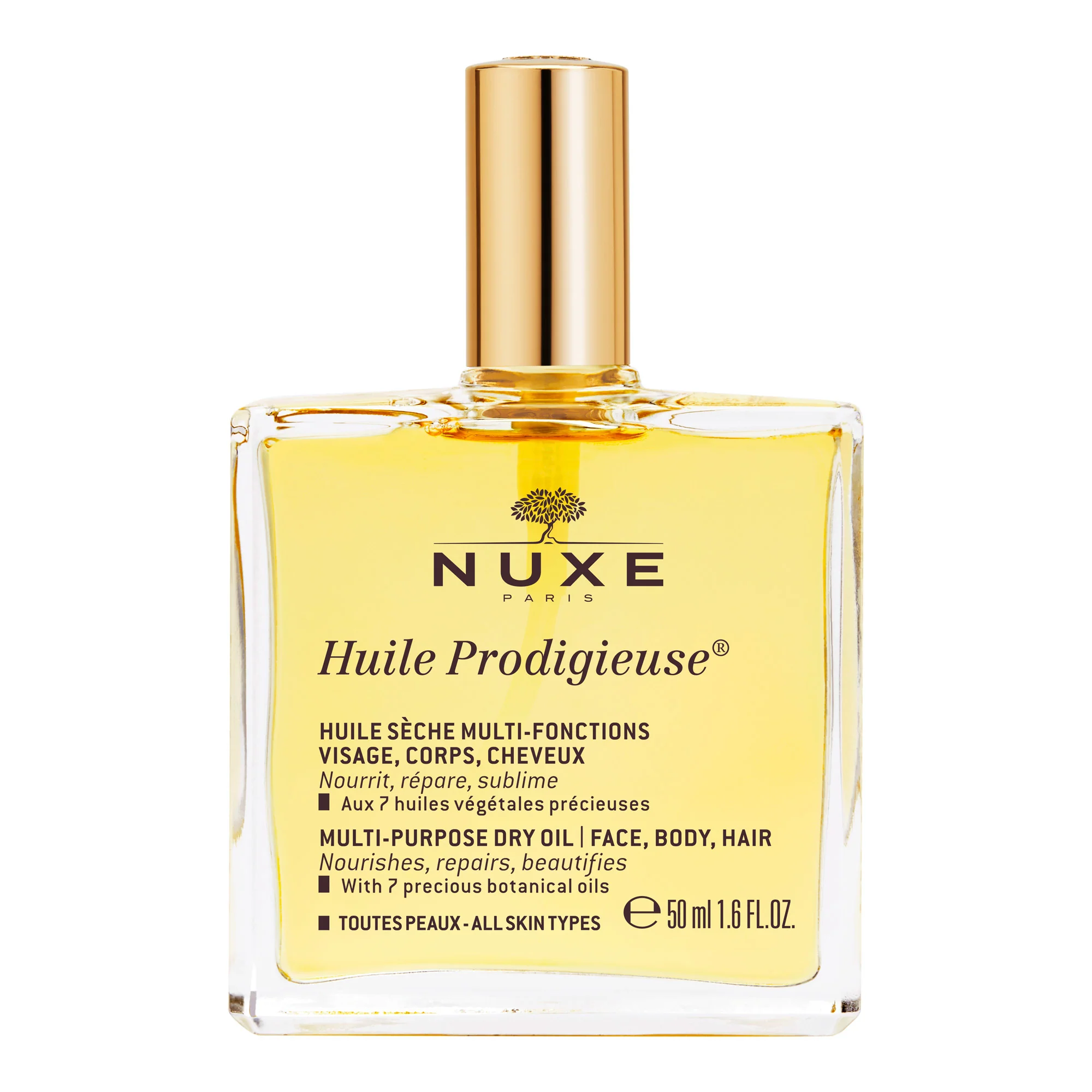 Huile Prodigieuse Dry Oil - Ravitseva kasvoöljy, vartaloöljy, hiusöljy, elastisuutta antava raskausarpia ehkäisevä öljy