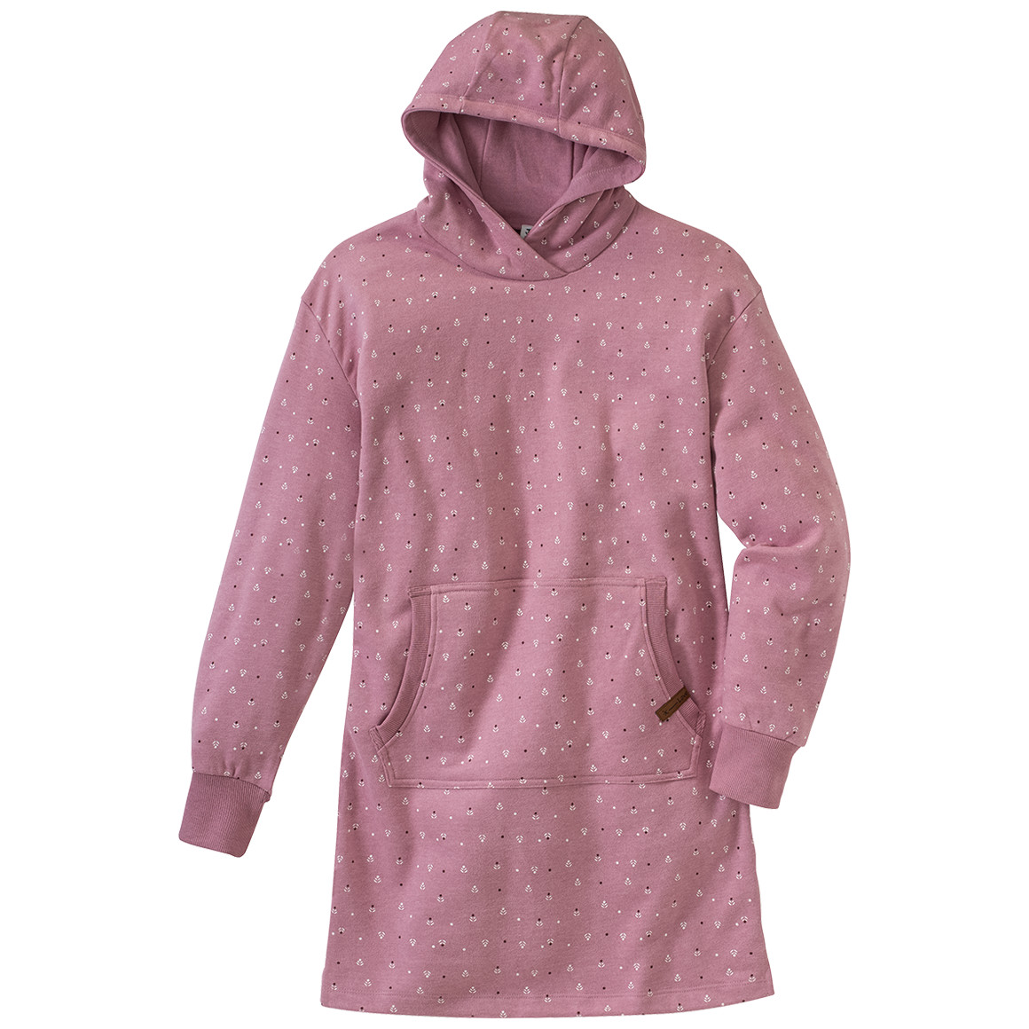 Mädchen Sweatkleid mit Kapuze