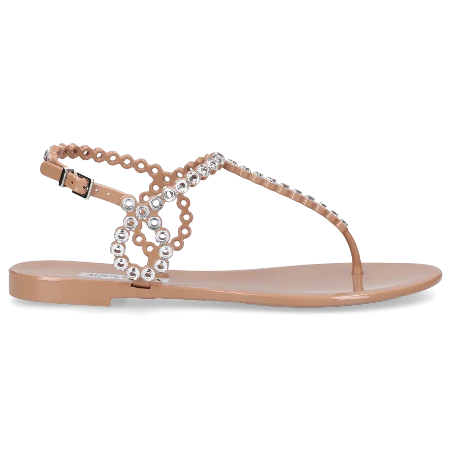 Aquazzura - Sandalen ALMOST BARE PVC - beige