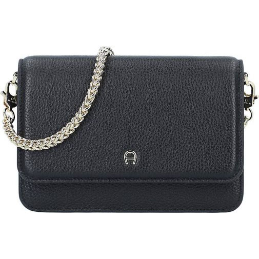 AIGNER Wallet On Strap Clutch Tasche RFID Schutz Leder 19.5 cm