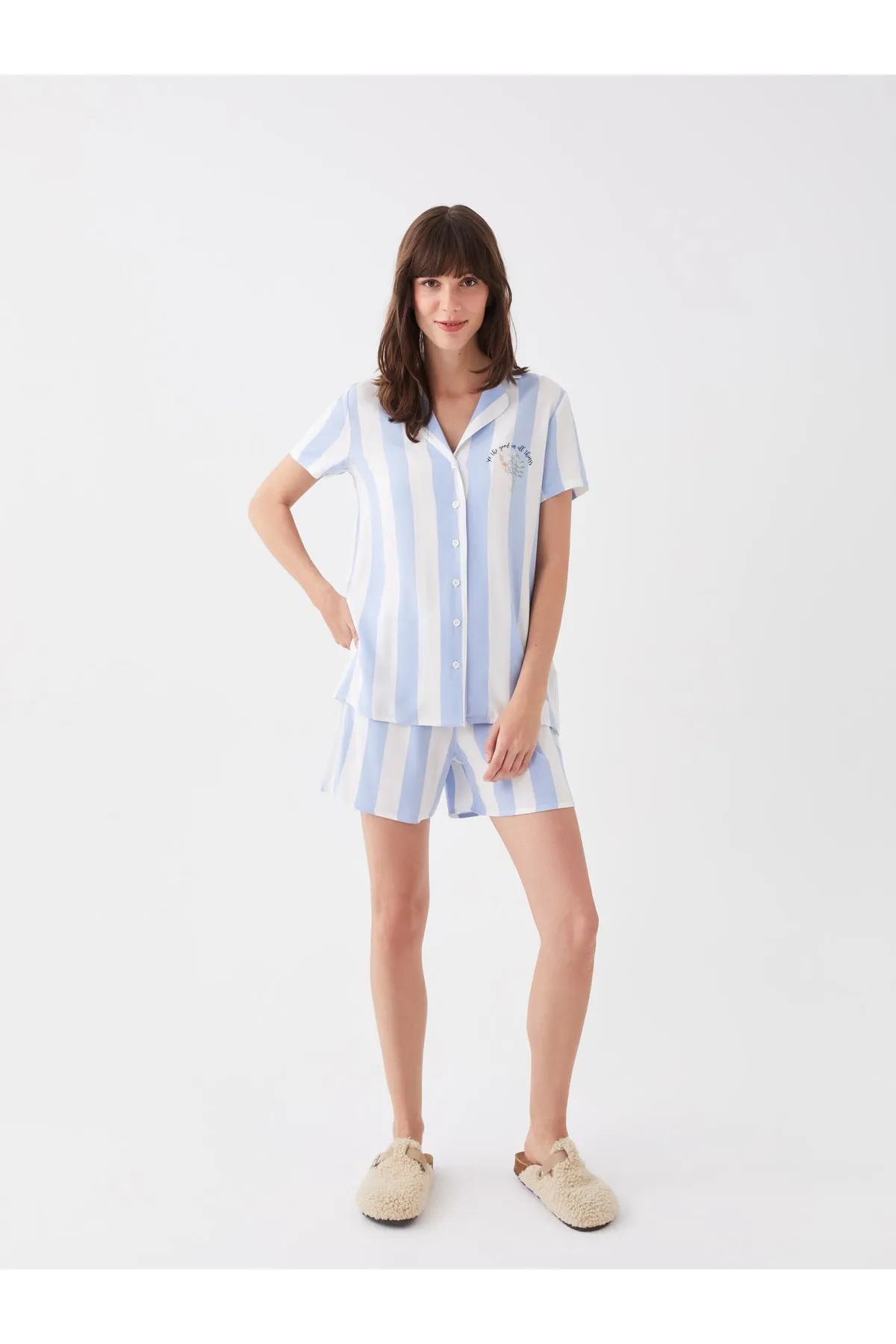 LC Waikiki  Pyjama set - Blau - Print