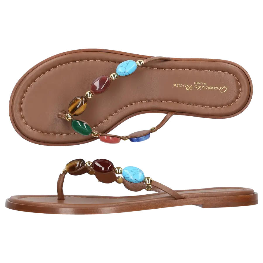 Gianvito Rossi - Zehentrenner G15240 Nappaleder - braun