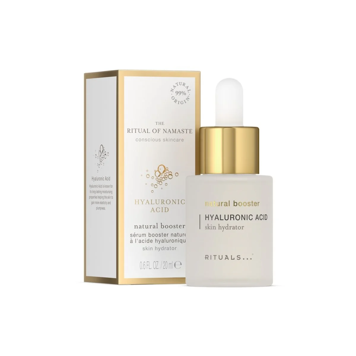 Das Ritual of Namaste Hyaluronsäure-Natürliche Booster-Serum – Feuchtigkeitsspendendes Gesichtsserum