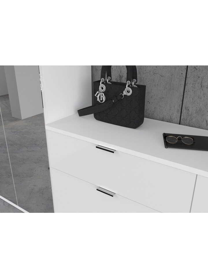 ebuy24 Garderobenaufstellung ProjektX 2 Weiß 121 x 34 cm günstig kaufen onesize