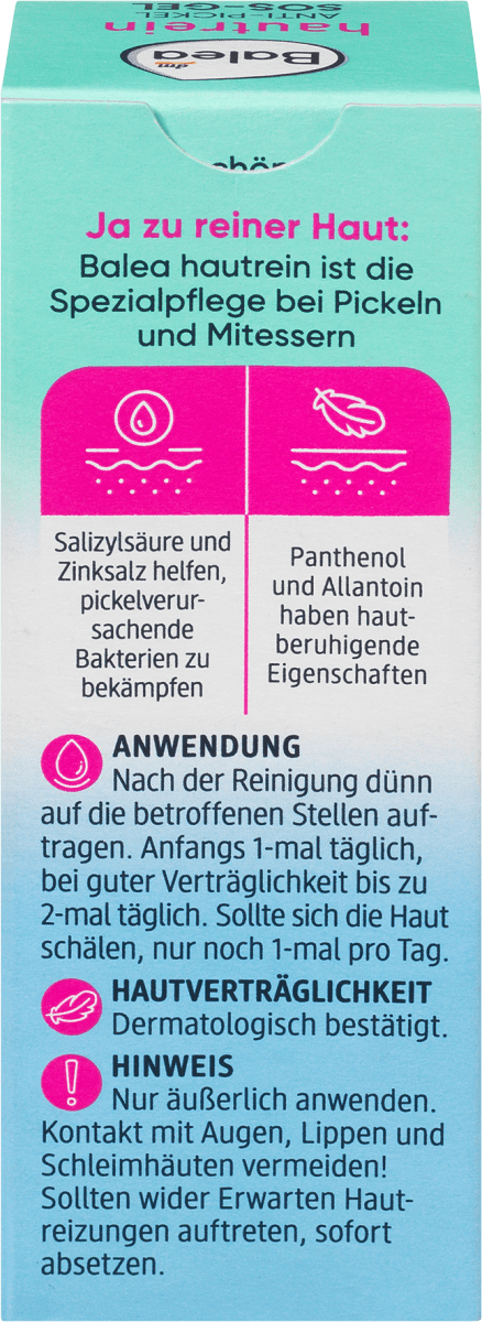 Anti Pickel SOS-Gel Hautrein, 15 ml