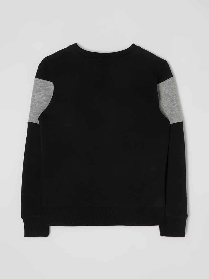 Sweatshirt mit Logo Modell 'Cemb' in schwarz