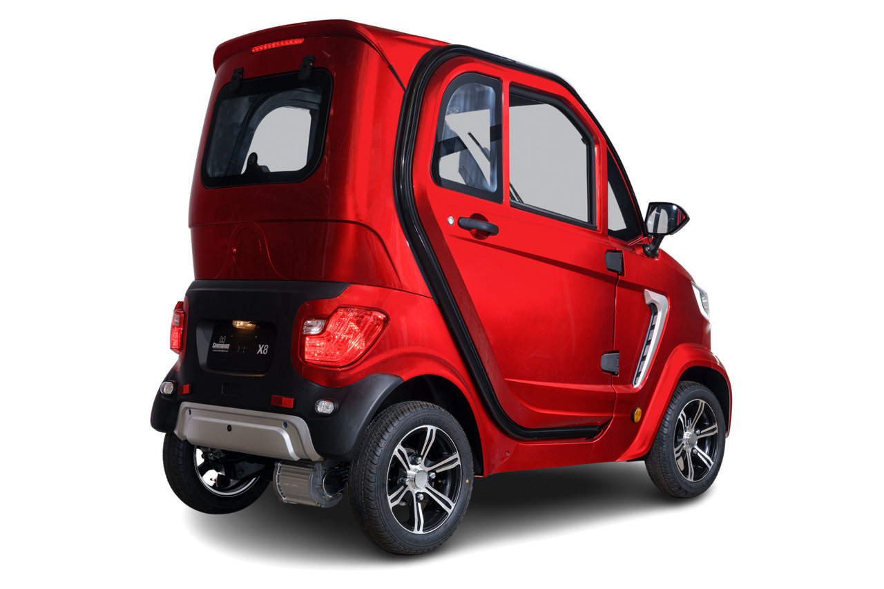 Stormborn X8 GT AC – 3 kW, Klima, Li-Ion-Akku , 45 km/h rotmetallic - Elektrokabinenroller