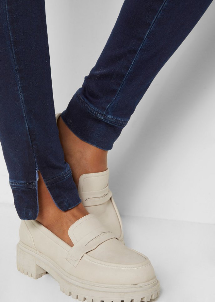 Schlupfhose in Denim-Optik