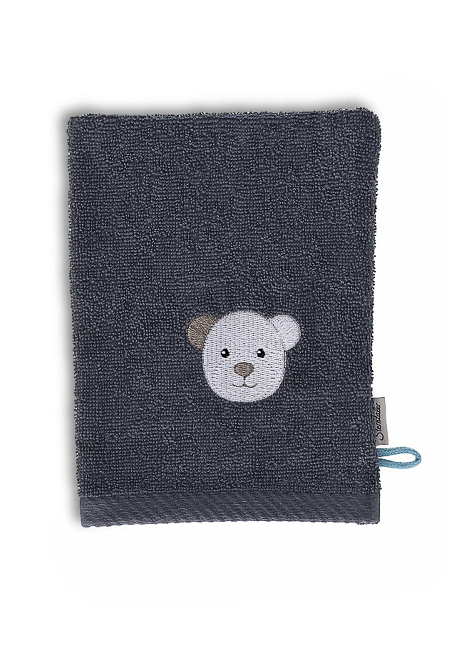GOTS 3er-Pack Waschhandschuhe Eisbär Elia