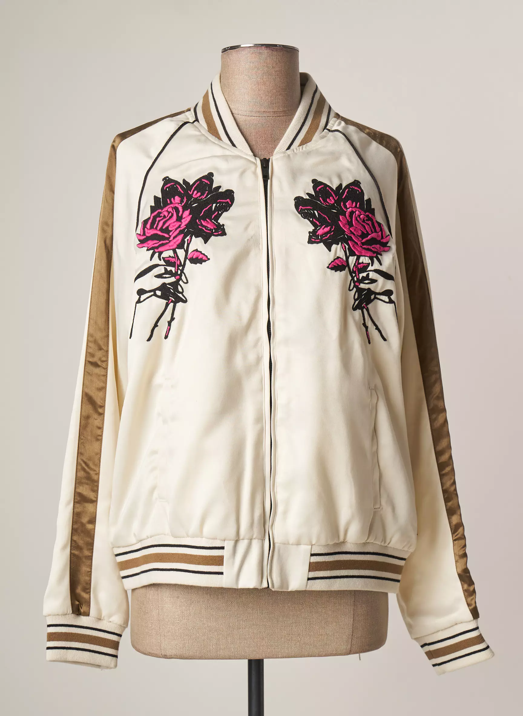 Obey Blousons Femme couleur beige