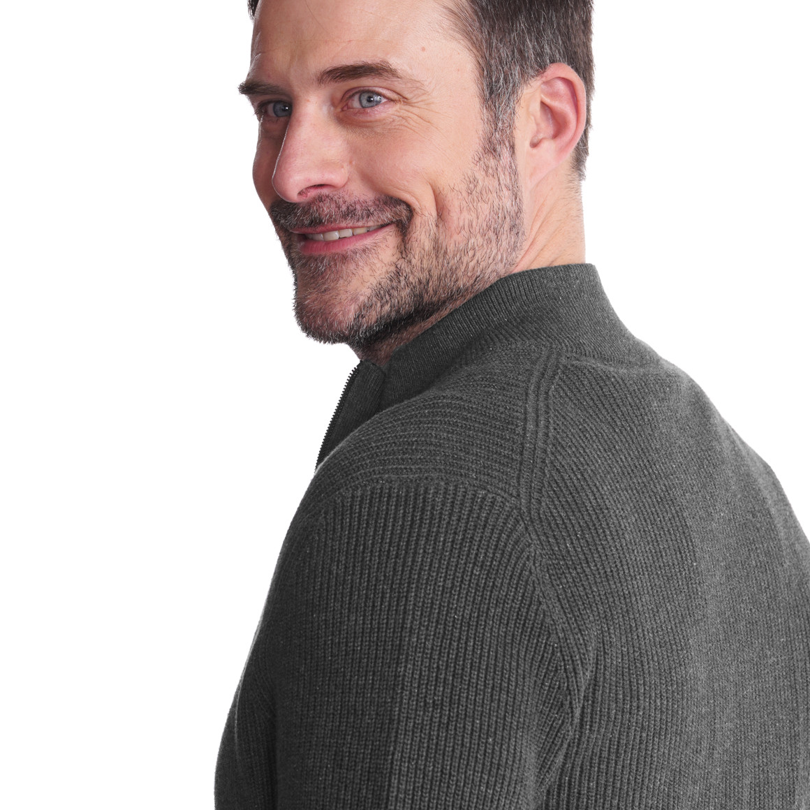 Herren Strickjacke mit Reißverschluss