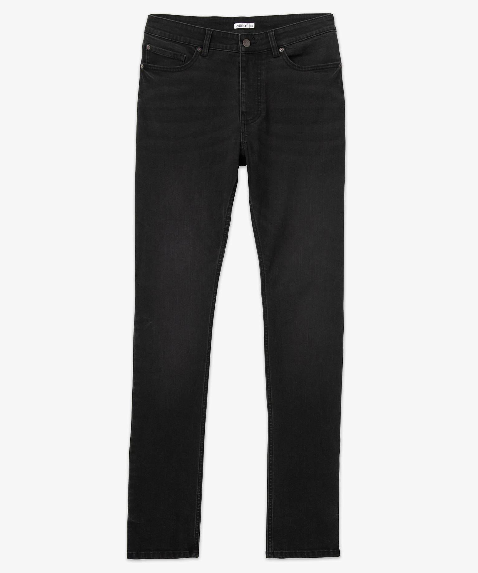 Jean homme écoresponsable coupe slim noir | GEMO
