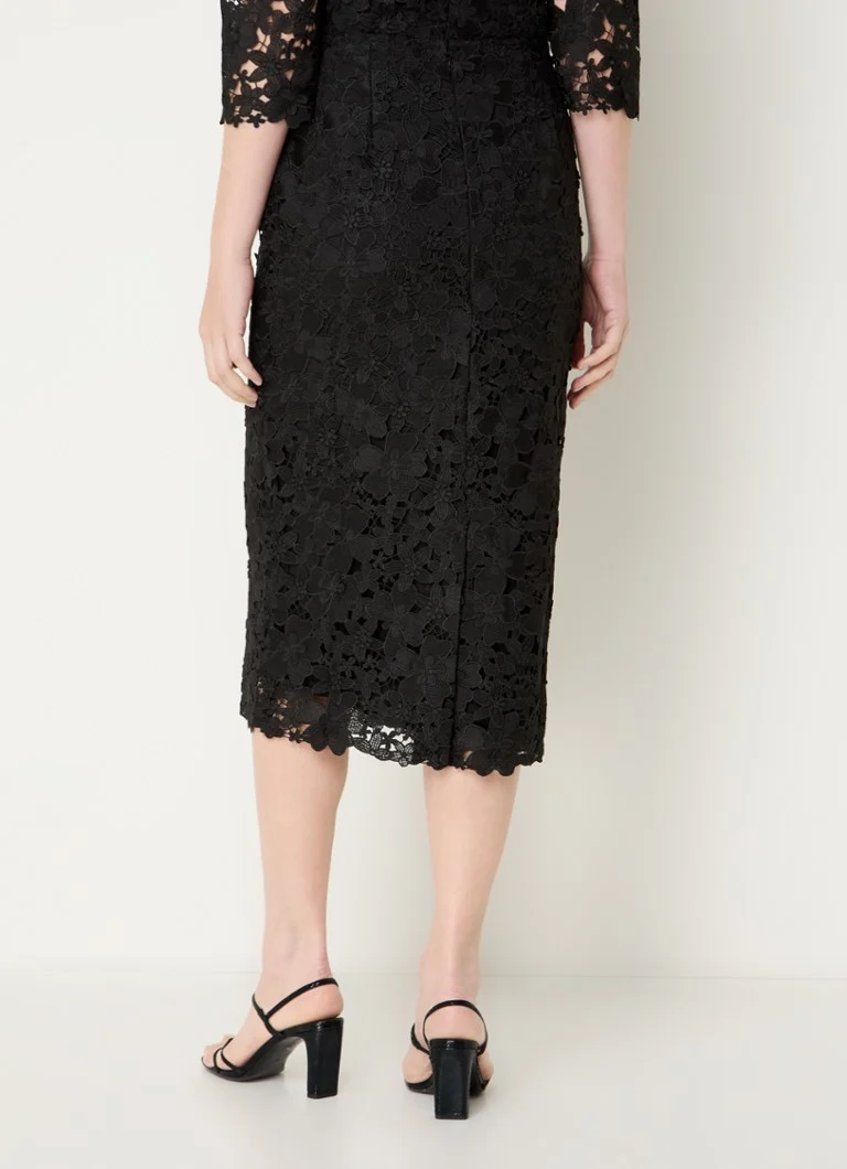 ba&sh Payton midi skirt with floral embroidery
