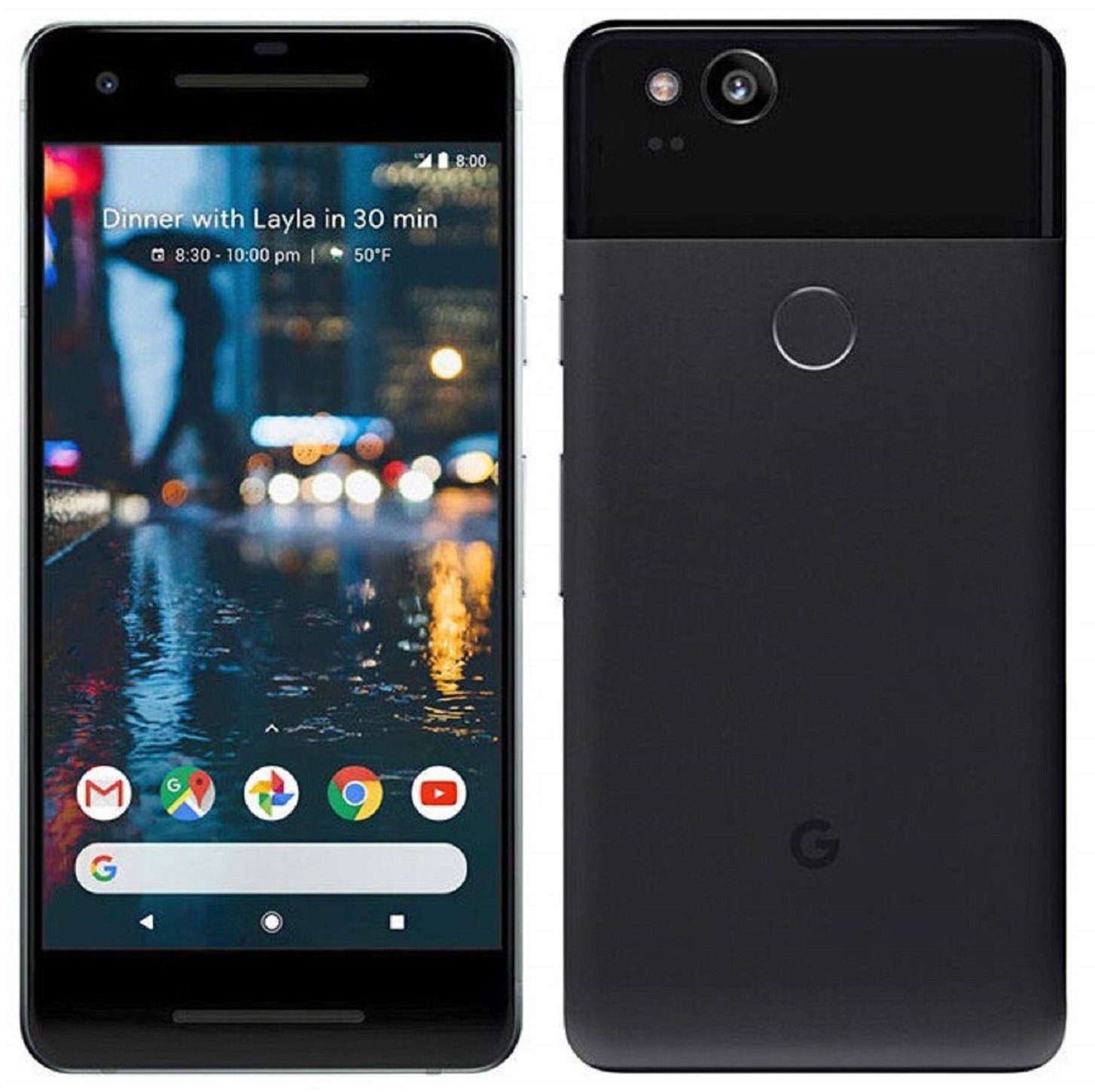 Google Pixel 2 Smartphone (12,70 cm/5,0 Zoll, 64 GB Speicherplatz, 12,2 MP Kamera, Akku mit Schnellladefunktion)