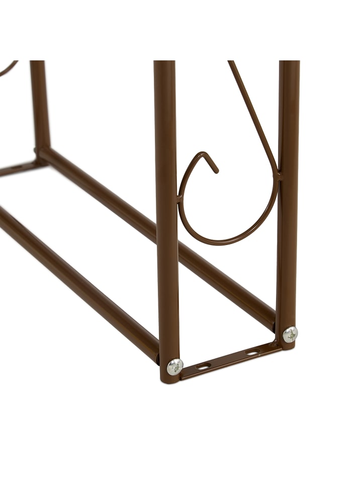 relaxdays Rosenbogen in Braun - (B)155 x (H)240 x (T)39 cm günstig kaufen onesize