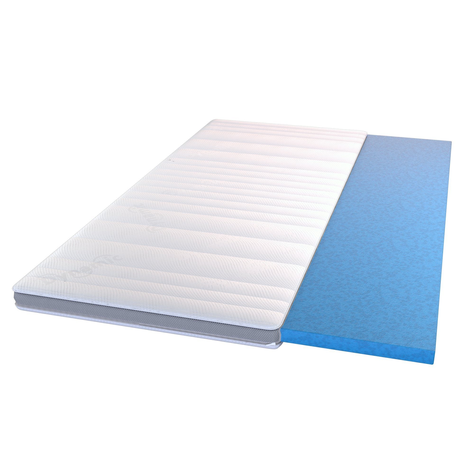 Topper, mein-schlafcenter, 9 cm hoch, Kaltschaum, (1-tlg), Der Matratzen-Topper ist in den gängigen Größen erhältlich und eignet sich für Boxspring-Betten oder klassische Matratzen-Schlafsysteme.