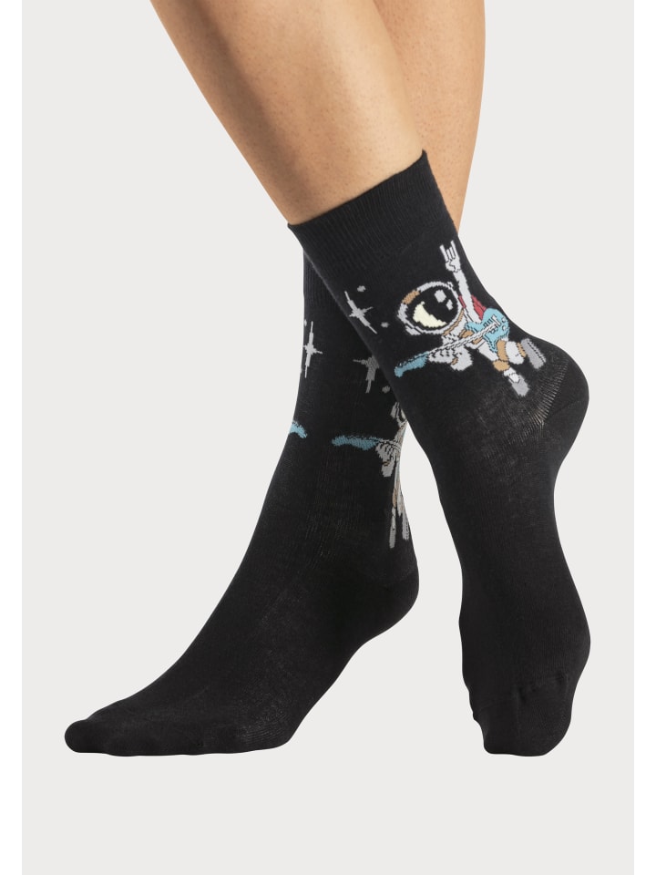 H.I.S Socken in 5x schwarz günstig kaufen