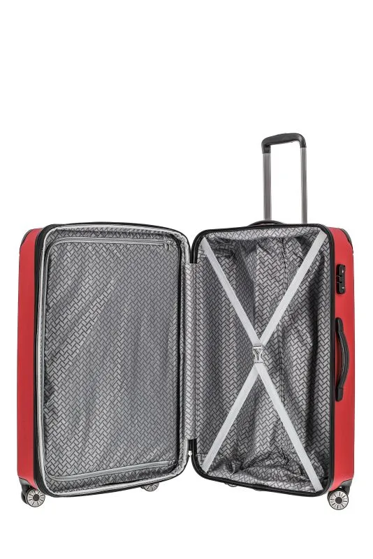 Travelite City Trolley mit 4 Rollen L 77cm EXP 113 Liter - Rot