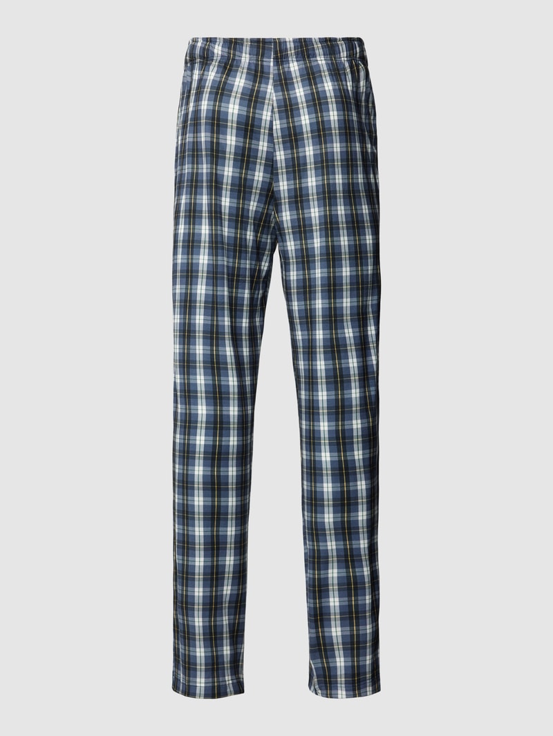 Pyjama-Hose mit Allover-Muster Modell 'Remix Sleep' in blau