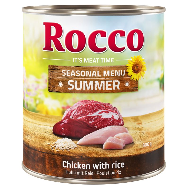 Rocco Sommer-Menü Rind mit Hühnchen & Reis