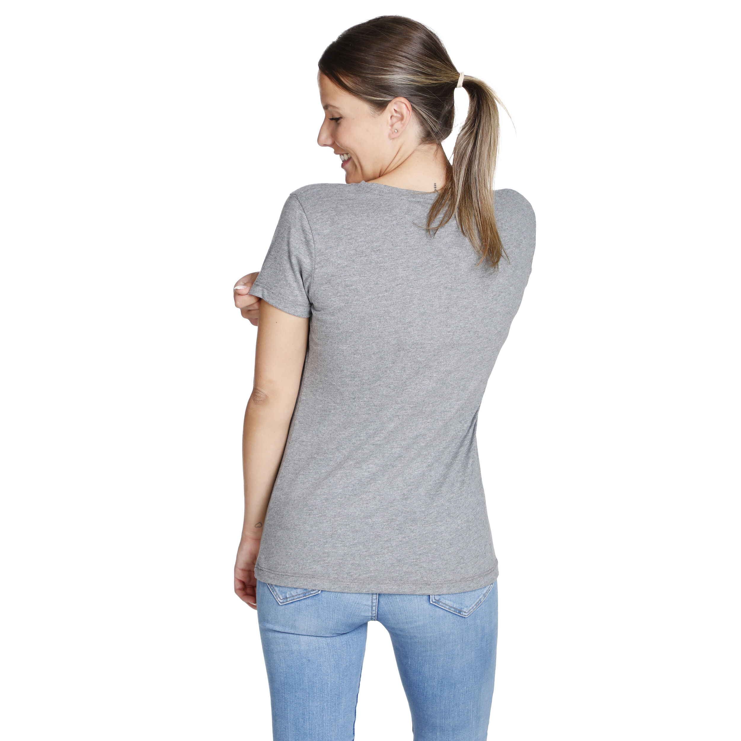 Melbourne Sunrise T-Shirt Damen - Grau, Mehrfarbig